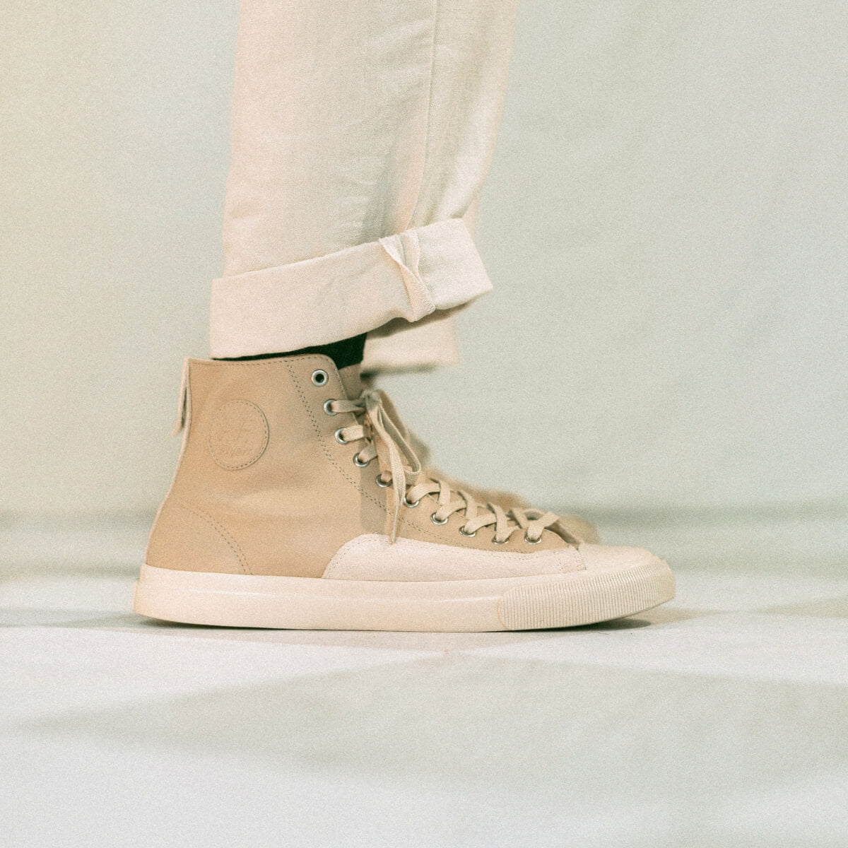 All-American High-Top Taupe/Sea Salt