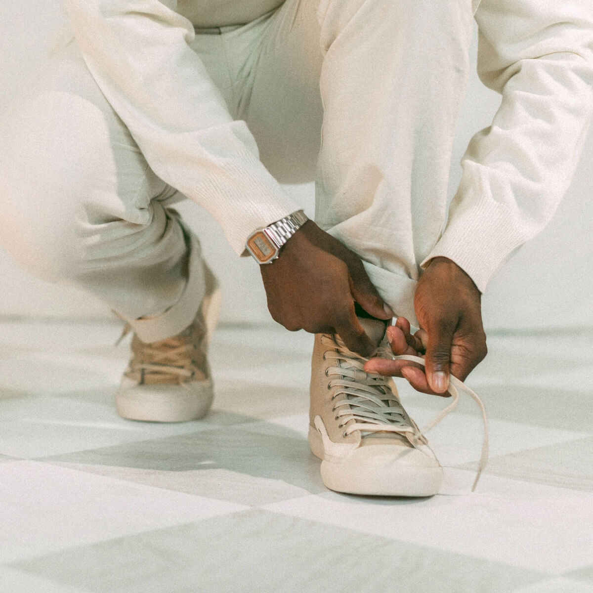 All-American High-Top Taupe/Sea Salt