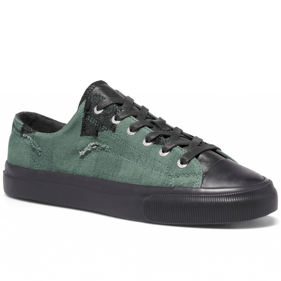 Green low-top sneaker rotating gif showing different angles of the sneaker alternate view