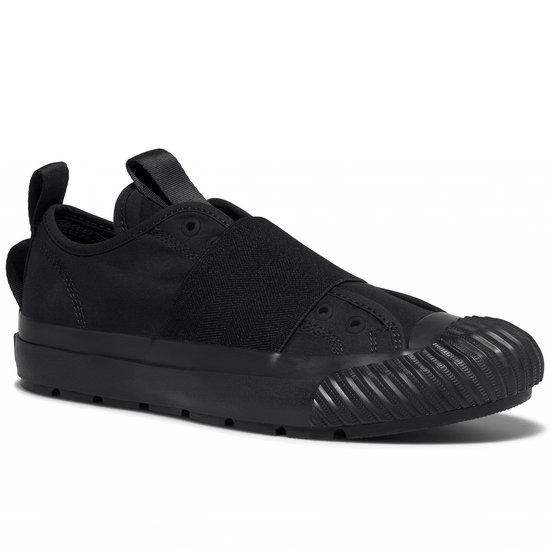 Black low-top sneaker gif alternate view