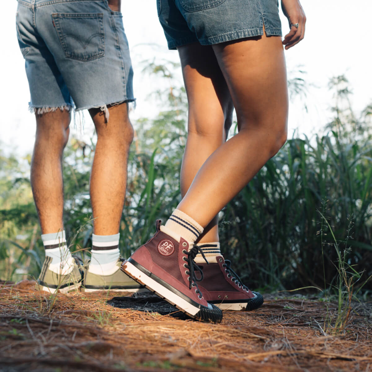 Grounder High-Top Hiker Burgundy/Black