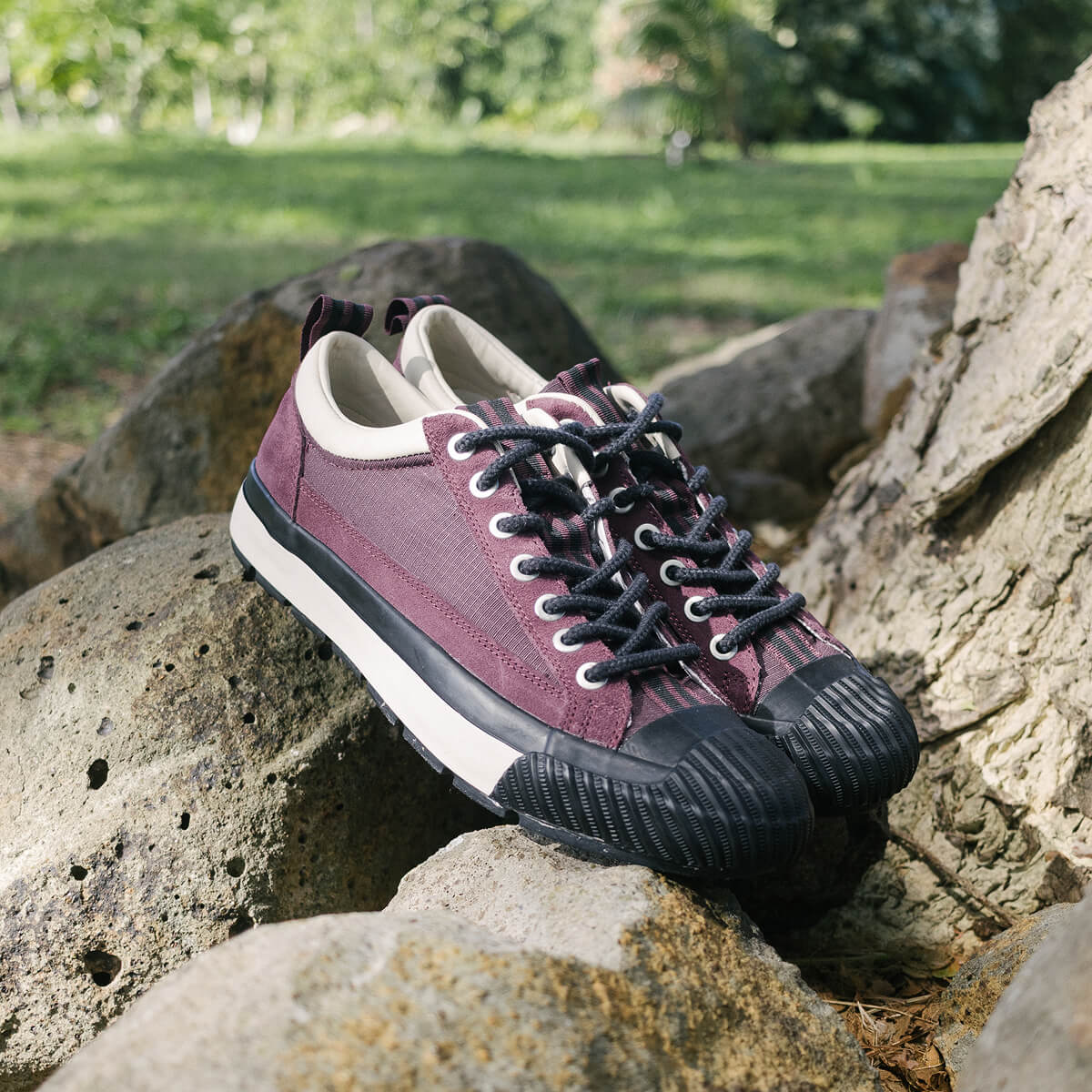 Grounder Low-Top Hiker Burgundy/Black